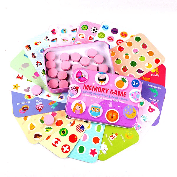 Wooden Magnetic Memory game