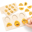 Egg face matching - Wooden Pattern Matching game