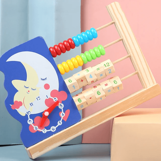 Clock Calculating Frame 4 in 1 - Wooden Stand