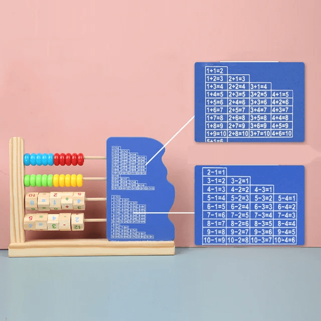Clock Calculating Frame 4 in 1 - Wooden Stand