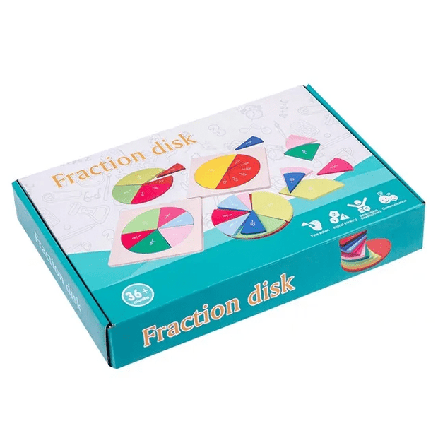 Wooden Fraction Disk calculation game