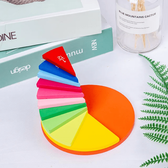 Wooden Fraction Disk calculation game