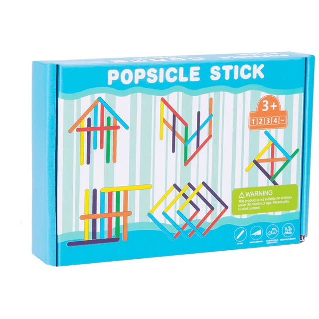 Wooden Popsicle Stick Matching game
