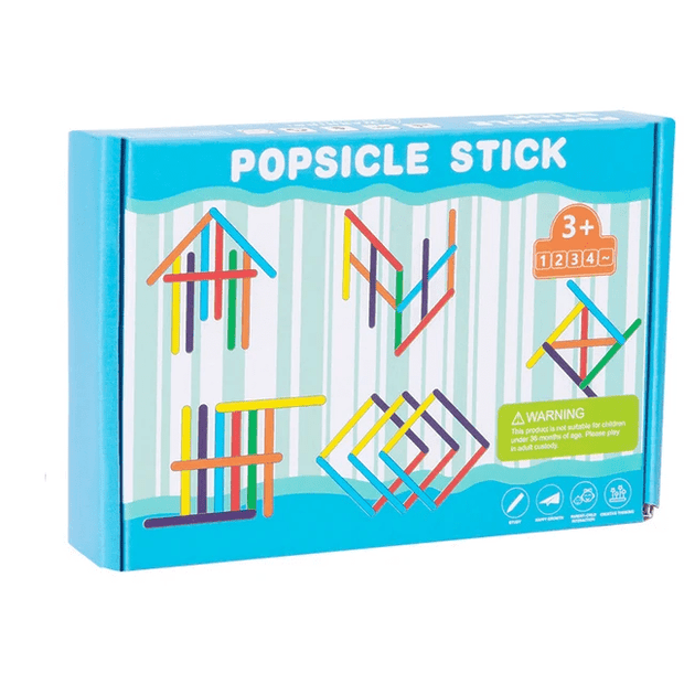 Wooden Popsicle Stick Matching game