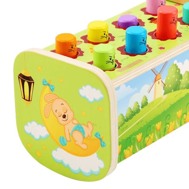 Swinging Hamster Wooden Hammer Game
