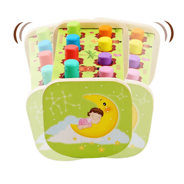 Swinging Hamster Wooden Hammer Game