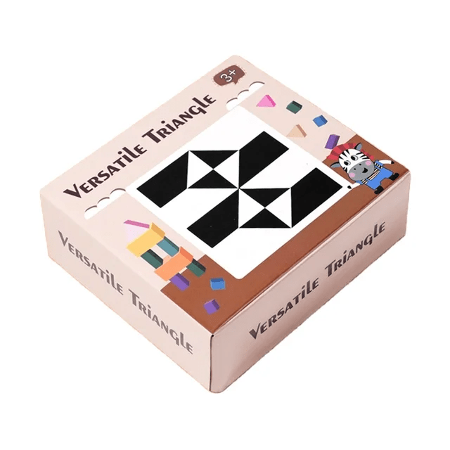 Hiding Blocks - Wooden Black & White Pattern Matching