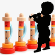 Loud PiPi Wooden Whistle