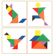 Mini Tangram Wooden Puzzle Tile