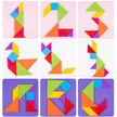 Mini Tangram Wooden Puzzle Tile