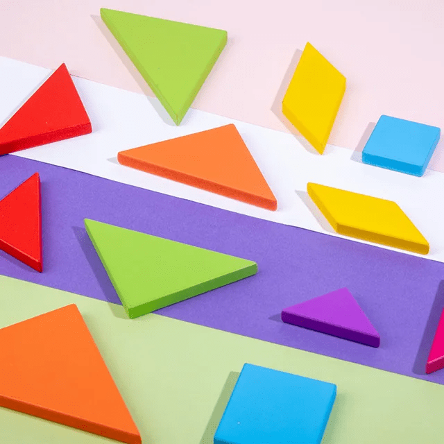 Mini Tangram Wooden Puzzle Tile