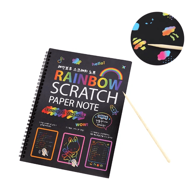 Rainbow Scratch note Big