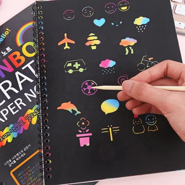 Rainbow Scratch note Big