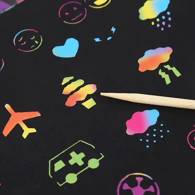 Rainbow Scratch note Big