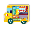Fitted Design Tray Puzzle with Wooden Stacking Block