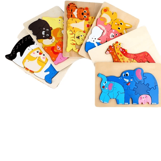 Family Tile Jigsaw Puzzle - Wooden