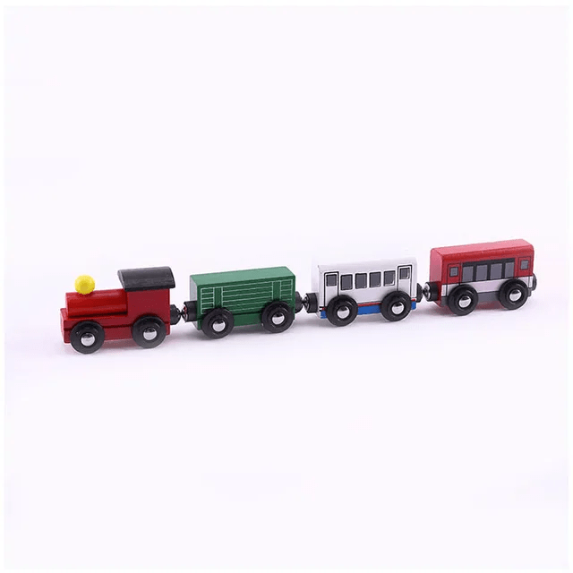 Magnetic Wooden Train Set of 4