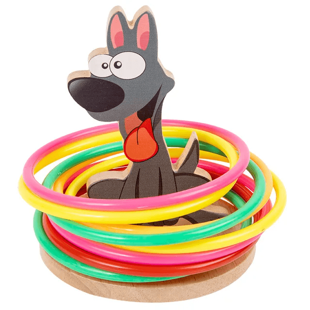 Animal Ferrule Wooden Ring Toss Game