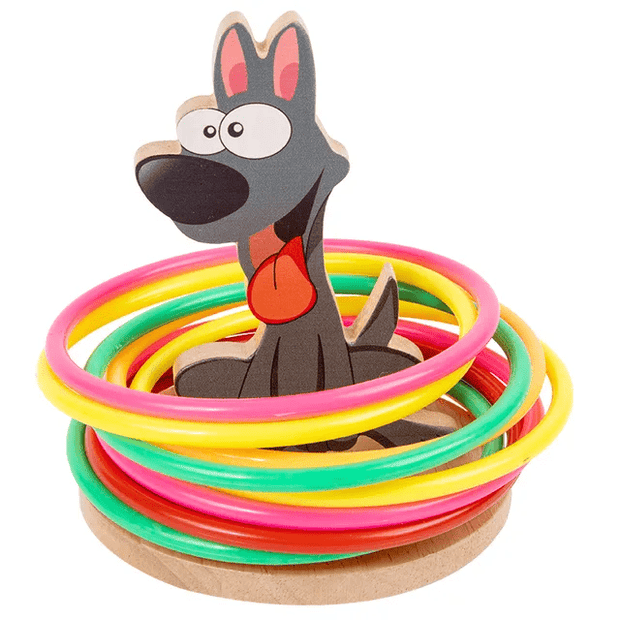 Animal Ferrule Wooden Ring Toss Game