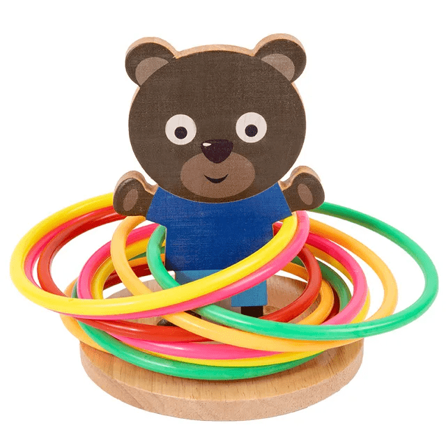 Animal Ferrule Wooden Ring Toss Game