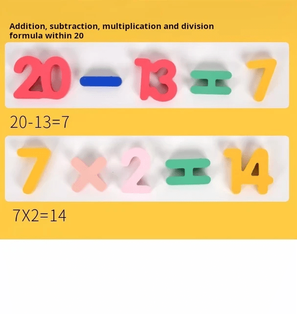 Numbers with Count - Wooden Board