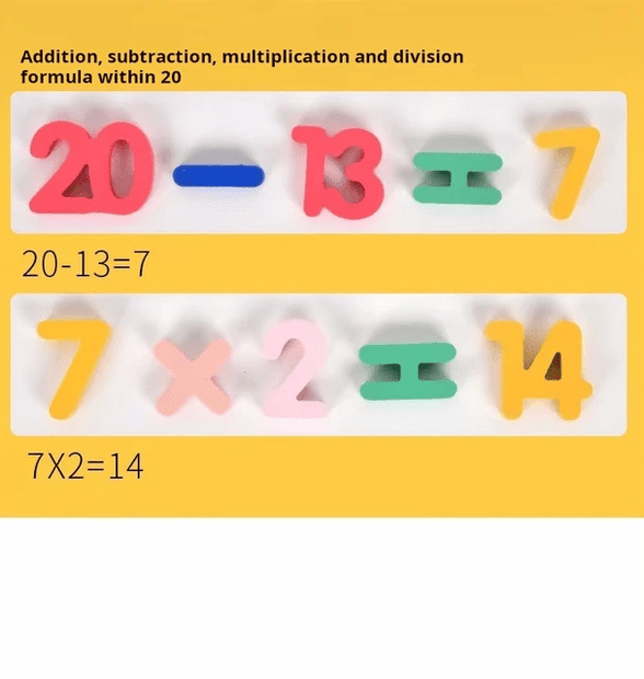 Numbers with Count - Wooden Board