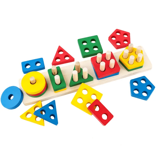 5 Shape Sorter Wooden Board