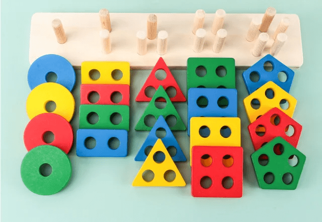 5 Shape Sorter Wooden Board