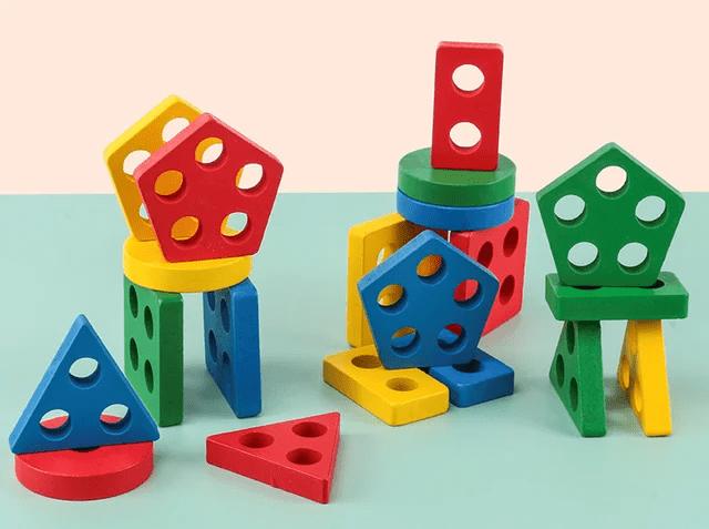 5 Shape Sorter Wooden Board