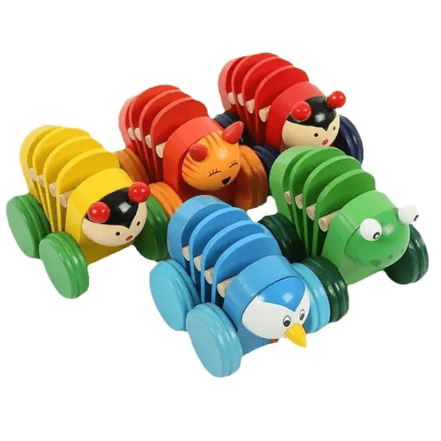 Pull along 4 Wheeler Wooden Toy - single Piece