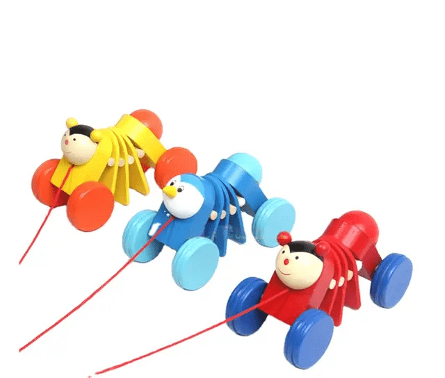 Pull along 4 Wheeler Wooden Toy - single Piece