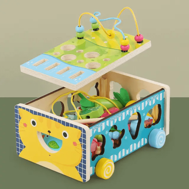 8 in 1 Multifunctional Montessori Vehicle - Wooden