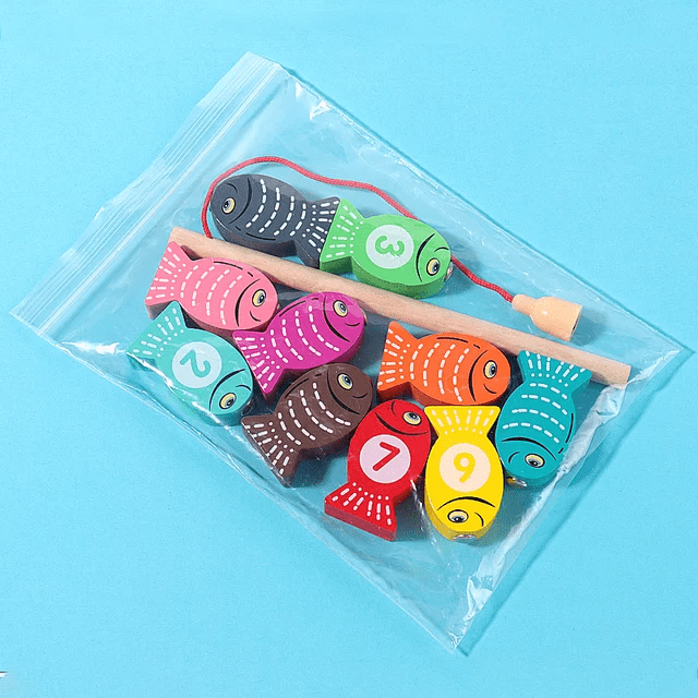 Wooden Mini Fishing kit