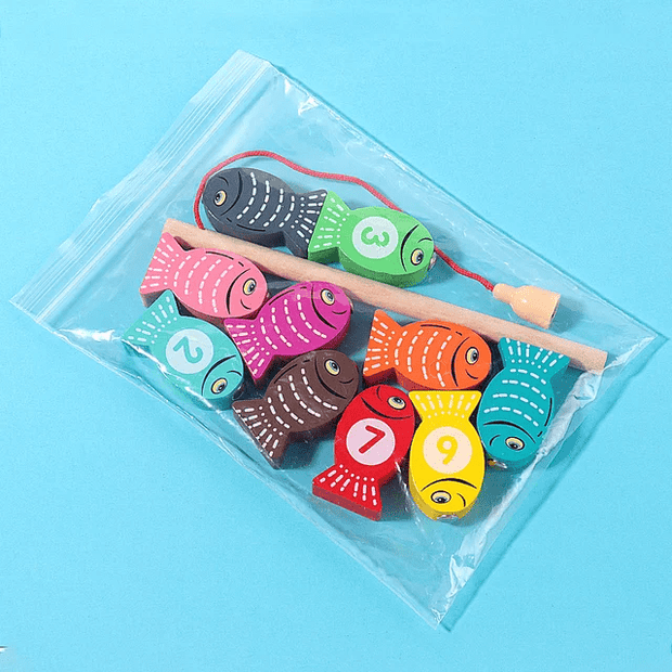 Wooden Mini Fishing kit