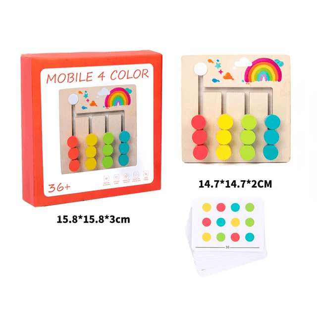 4 Colour Logical Wooden Puzzle