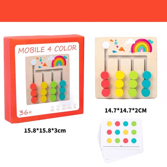 4 Colour Logical Wooden Puzzle