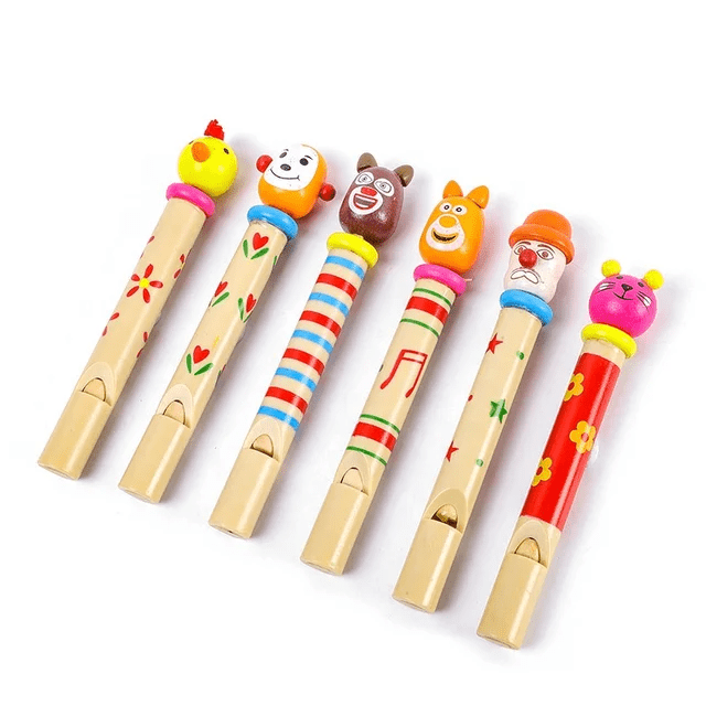Pull the stick Wooden Musical Whistle
