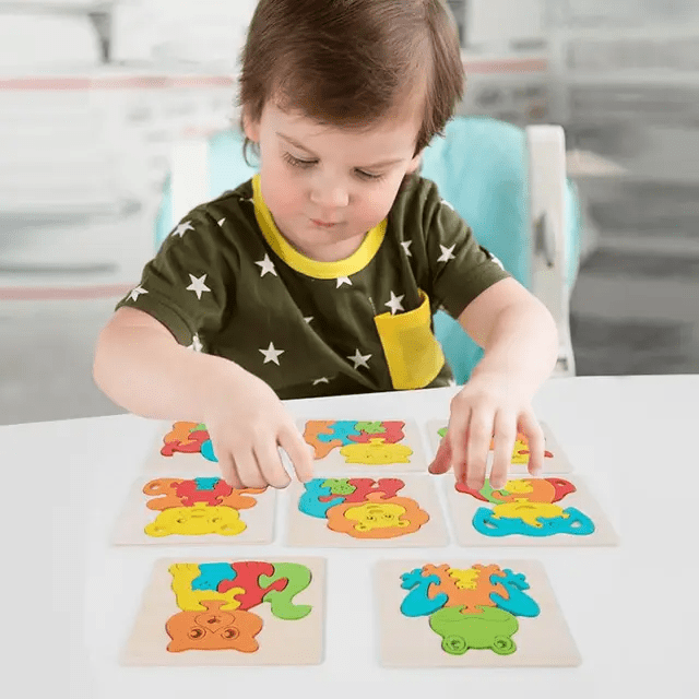 Mini Family Wooden Jigsaw Puzzle Tile