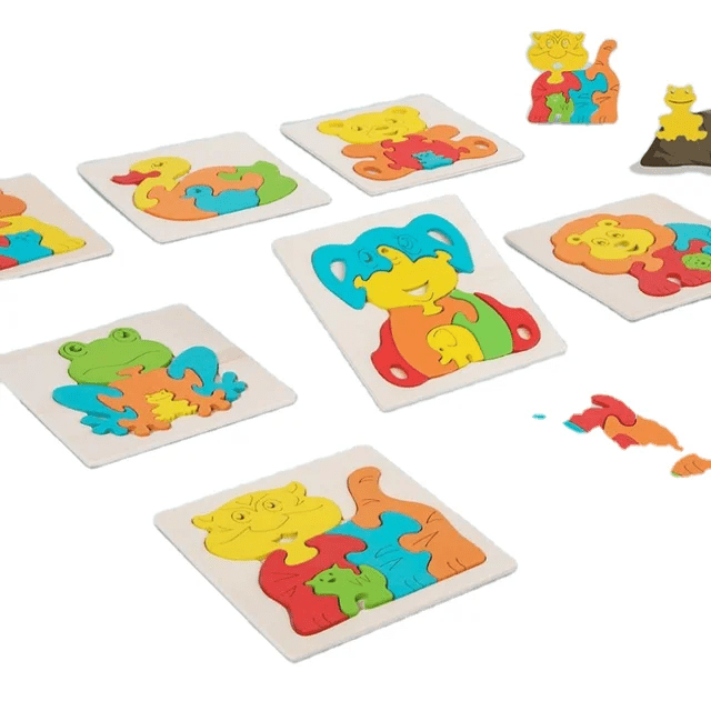 Mini Family Wooden Jigsaw Puzzle Tile