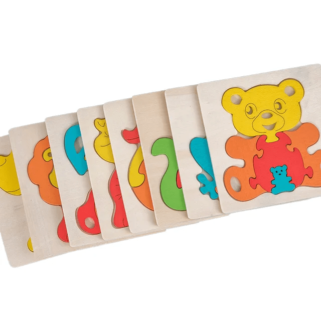 Mini Family Wooden Jigsaw Puzzle Tile