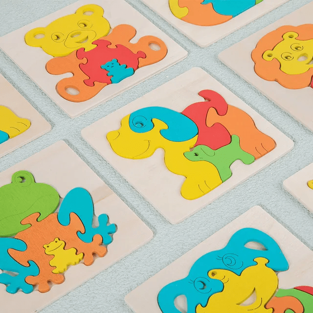 Mini Family Wooden Jigsaw Puzzle Tile