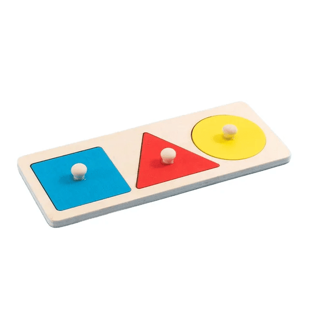 3 Shape Wooden Puzzle Board