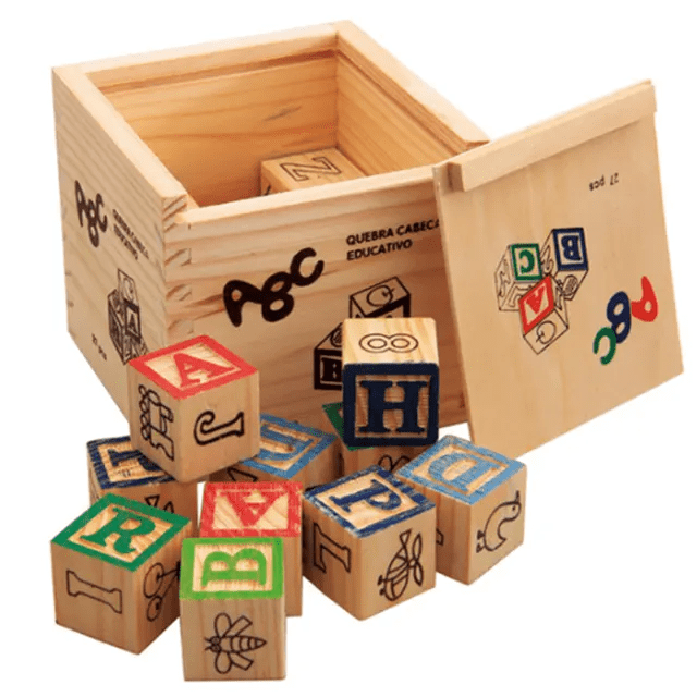 27 Pcs Inner Alphabet Wooden Blocks