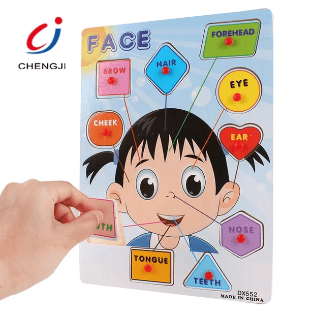 Face Identification Pegboard - Wooden