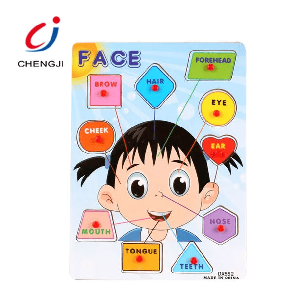Face Identification Pegboard - Wooden