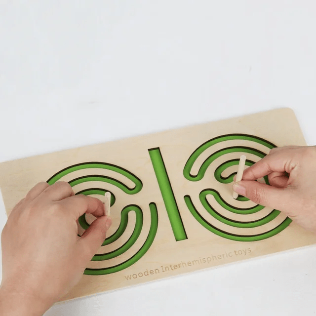 2 Hand coordination tracing - Left & Right Brain activation wooden board