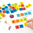 Wooden Spelling Game with Cards and Alphabets