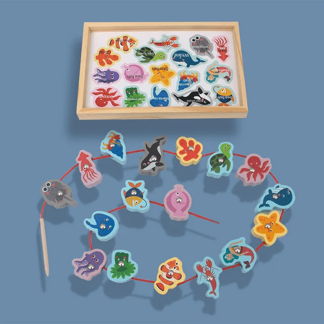 Fitted Tray Magnetic Fishing - Wooden