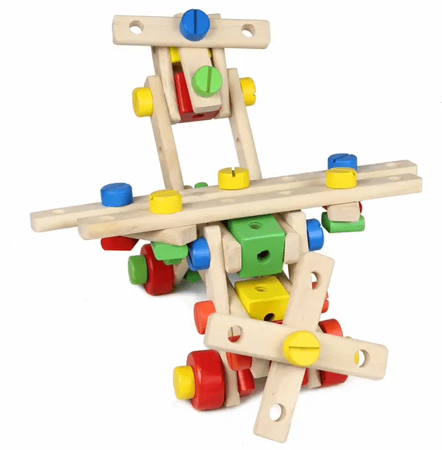 Multifunctional Nut Assembly Game - Wooden