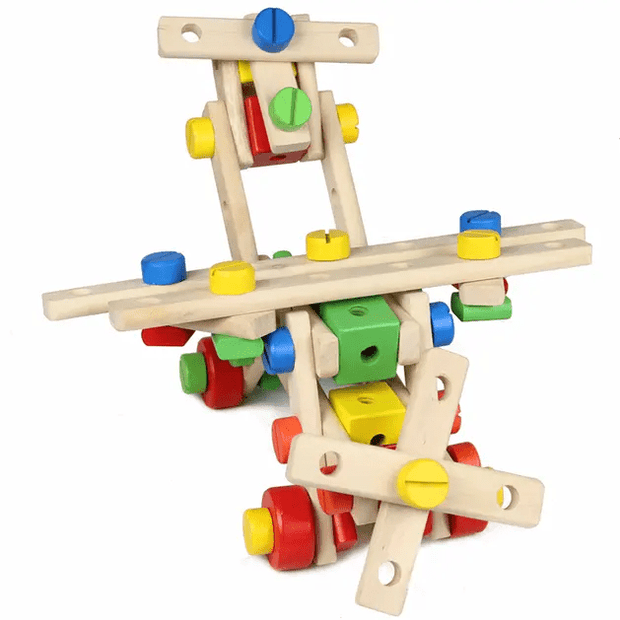 Multifunctional Nut Assembly Game - Wooden